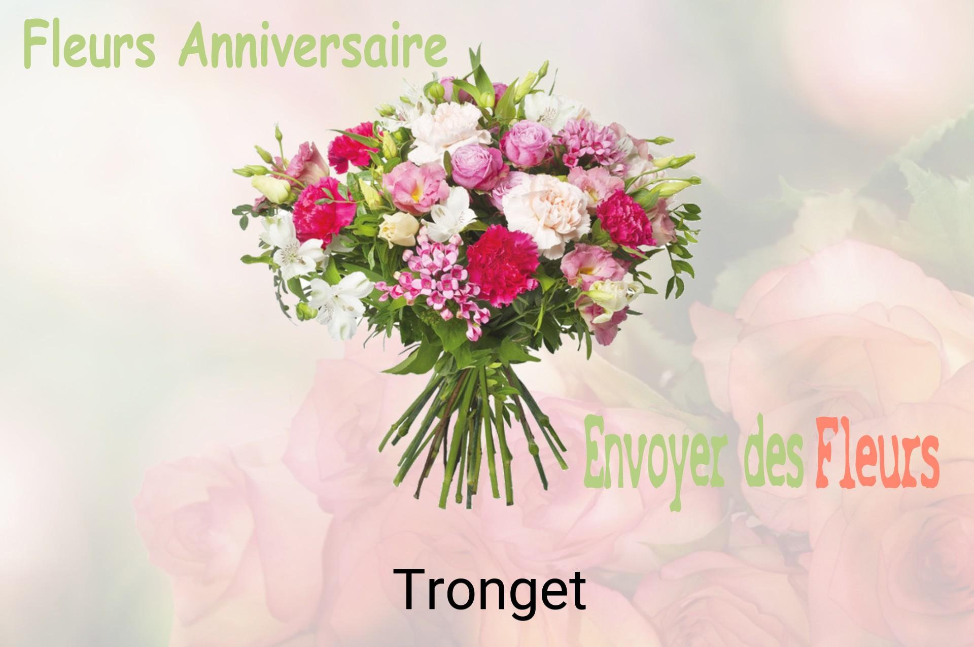 Bouquet de fleurs d’anniversaire livré à Tronget
